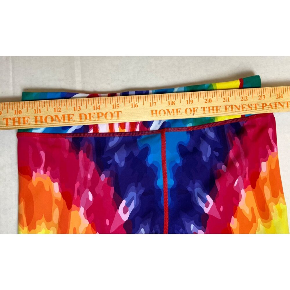 Pink Candy Rainbow Tie Dye Mini Shorts - Picture 7 of 11